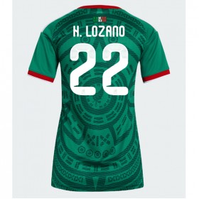 Mexiko Hirving Lozano #22 Hemmakläder Dam VM 2026 Kortärmad